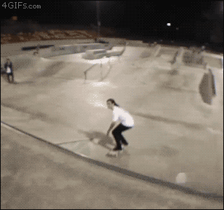 Skateboard fail blir win