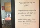 Skylt till IT-support