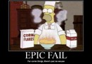 Homer äter flingor