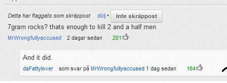 Kul Youtube-kommentar