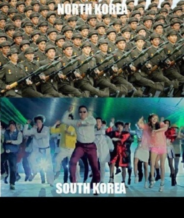 Nordkorea vs Sydkorea