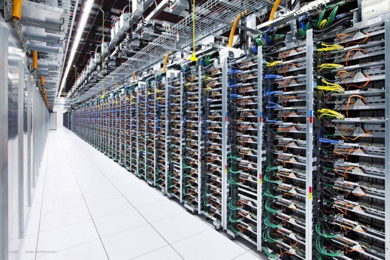 Insidan av Googles datacenter