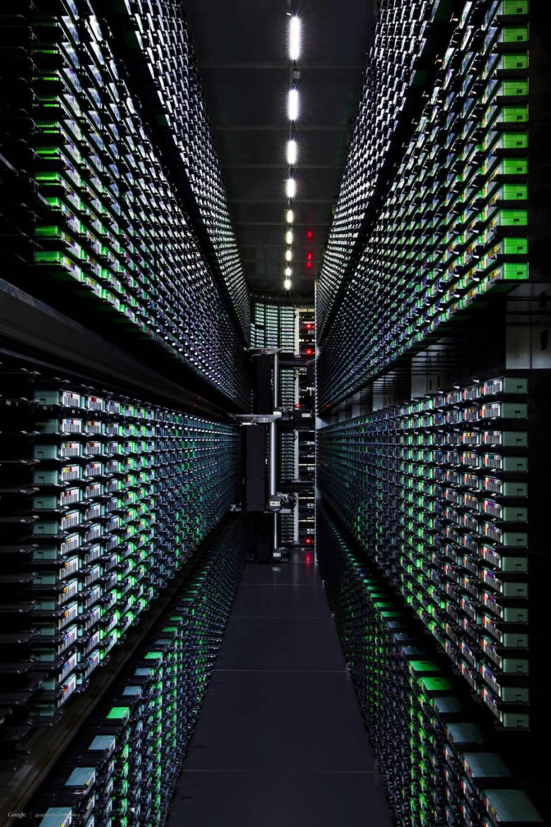 Insidan av Googles datacenter