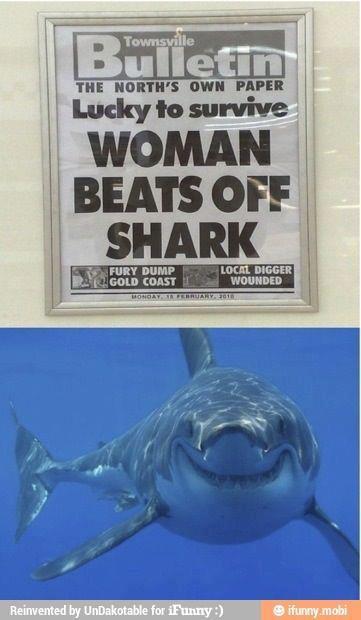 Kvinna & haj