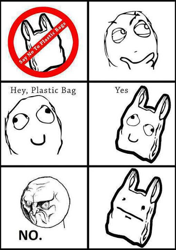 Säg nej till plastpåsar!