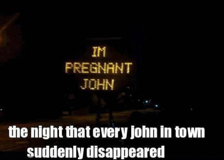 Alla John försvann från staden..