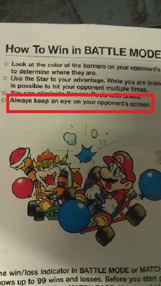 Mario Kart uppmanar till fusk
