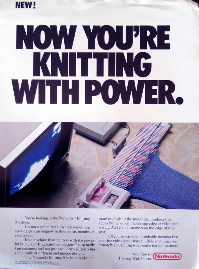 Nintendo knitting