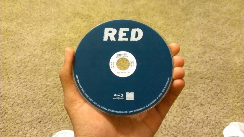 The disc is red
