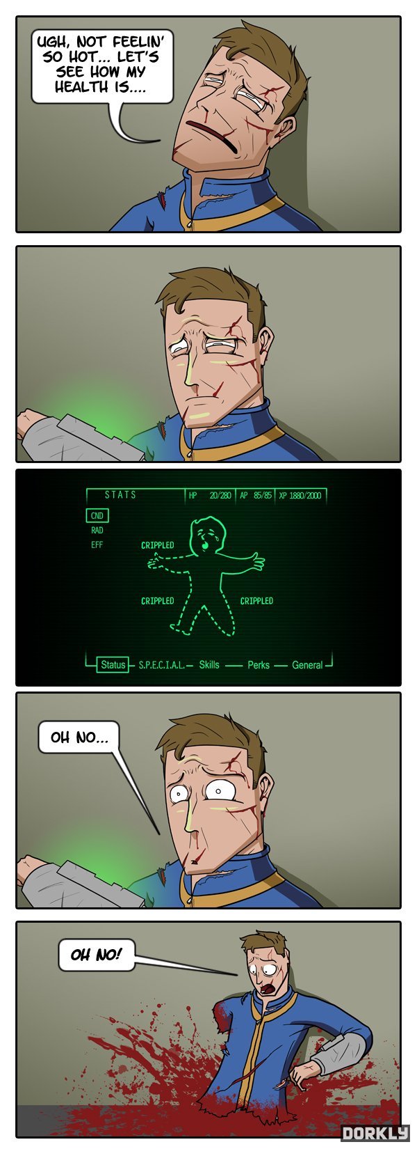 Fallout hälsa