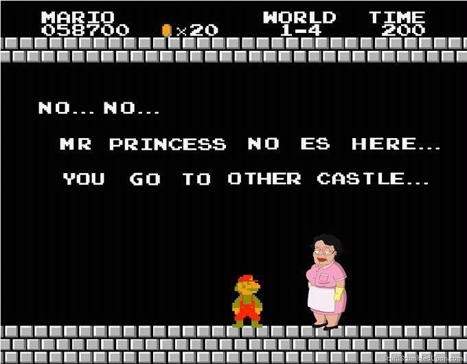 No no, princess not here