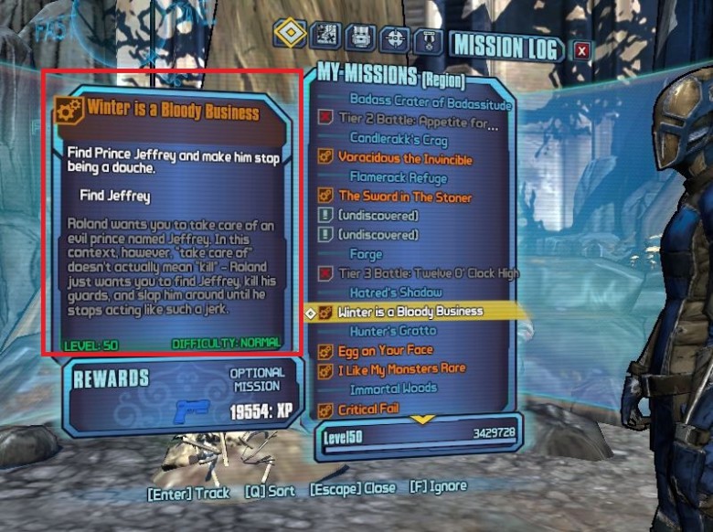 Borderlands 2 quest