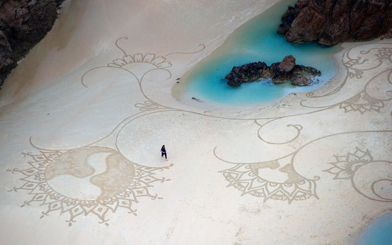 Målningar i sanden