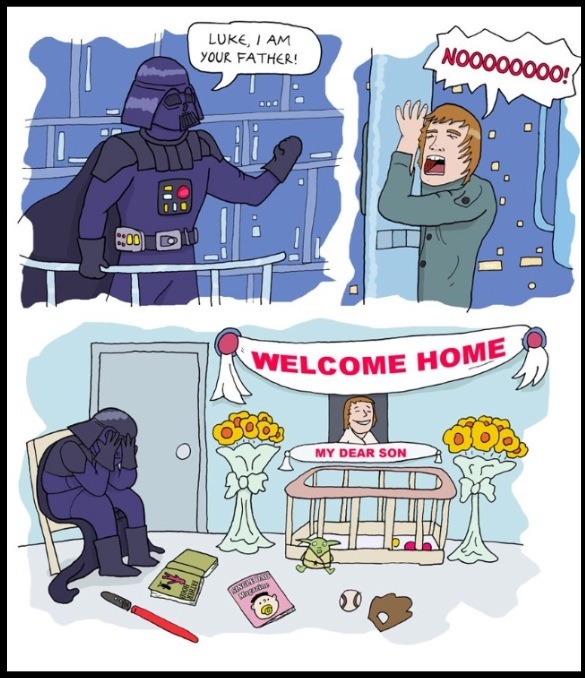 Stackars Darth Vader :(