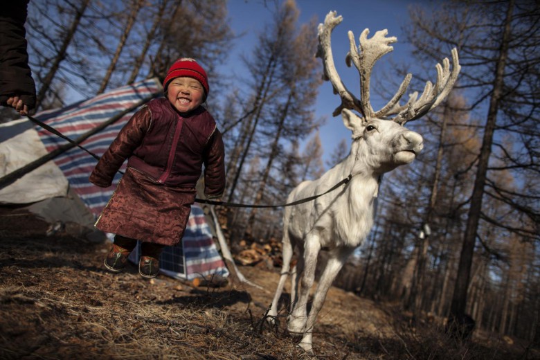 Mongolian smile