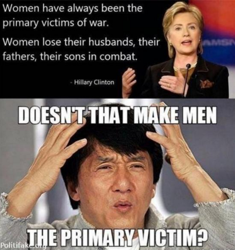 Hillary Clinton om krigsoffer