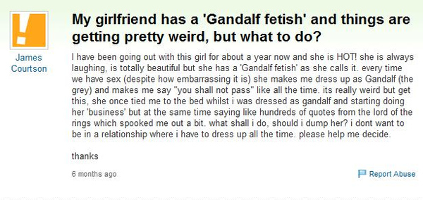 Gandalf fetish