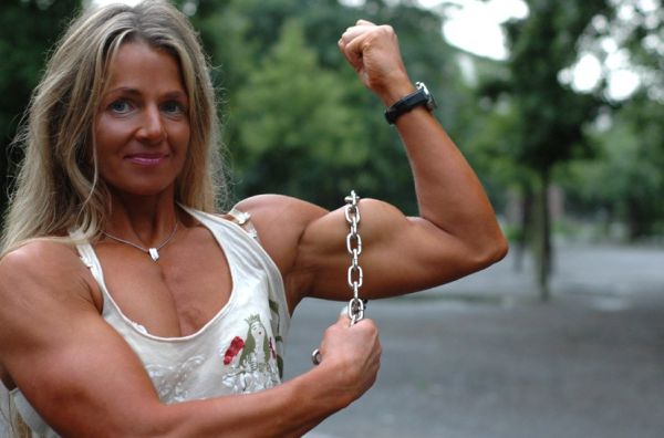 Brudar som gillar bodybuilding