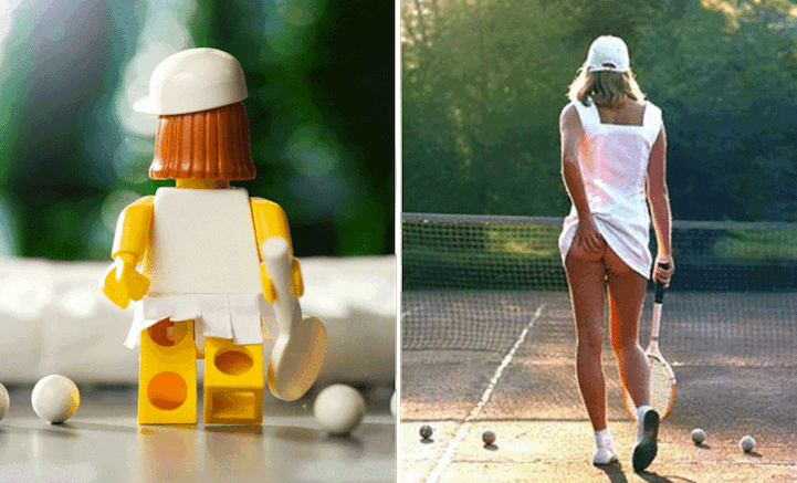 Kända fotografier omgjorda i Lego