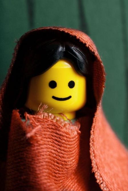 Kända fotografier omgjorda i Lego