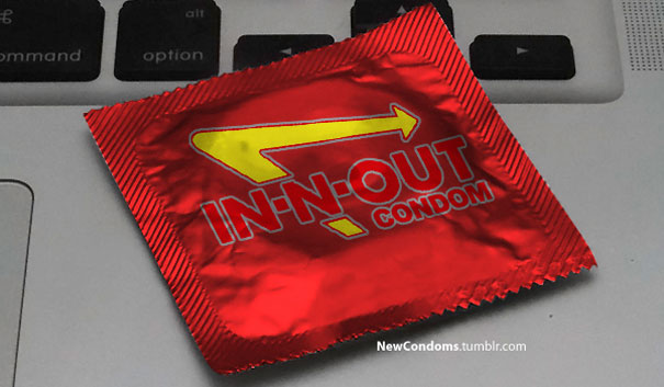 Stora företags slogans på kondomer