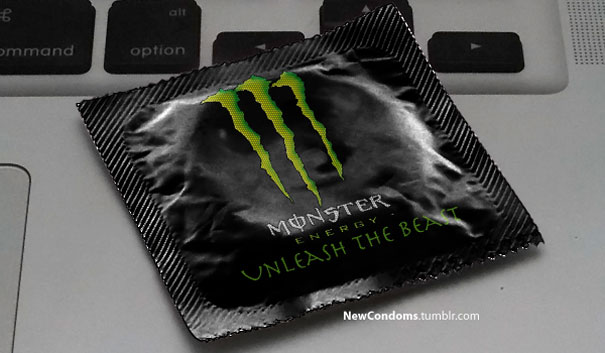 Stora företags slogans på kondomer