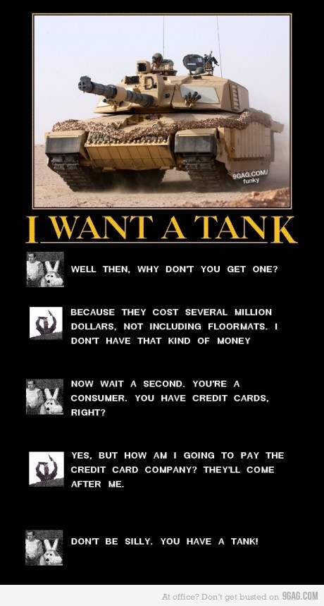 Jag vill ha en pansarvagn!