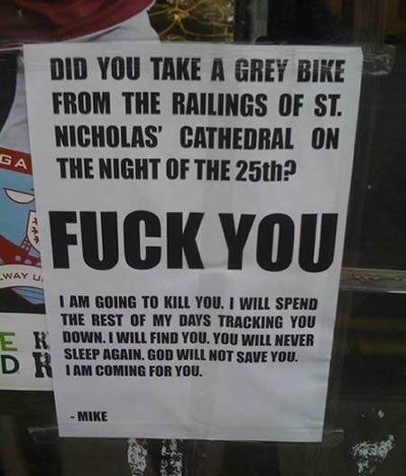 Har du sett min cykel?