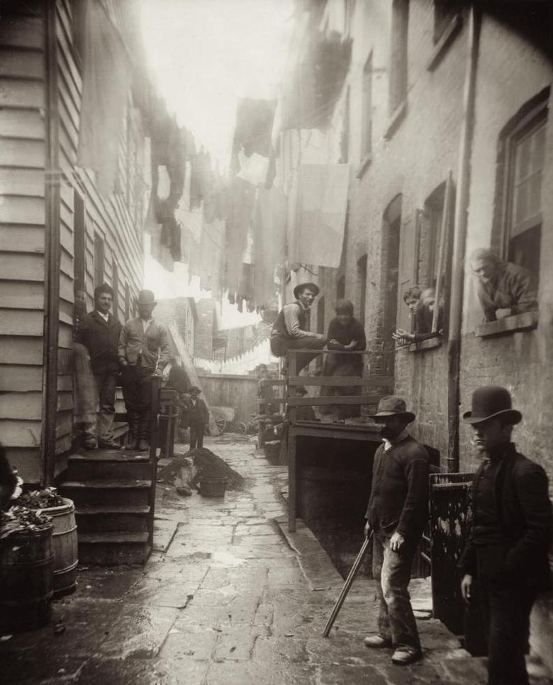 Gangsterkvarter i New York år 1888