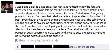 Taxichaufförens geniala hämnd
