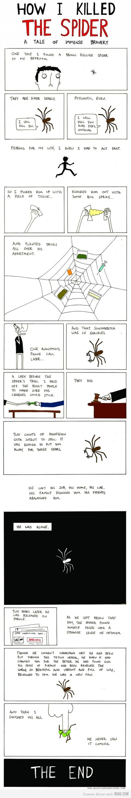 Hur man slår ihjäl en spindel