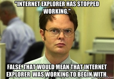 Internet Explorer är inte omtyckt!