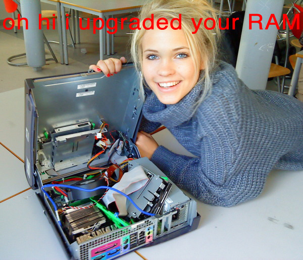 Blondin uppgraderar RAM