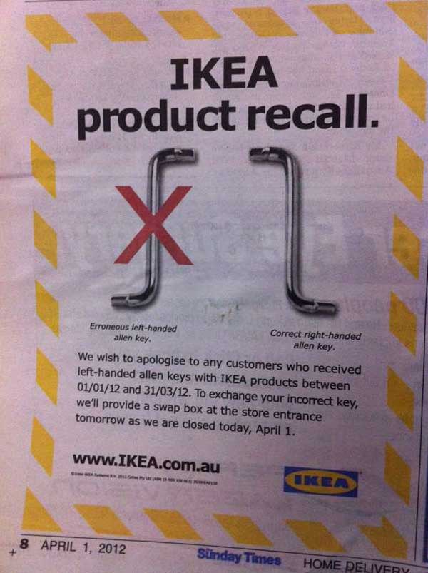 IKEA:s aprilskämt