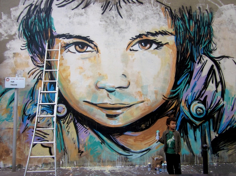 Steetart av Alice Pasquini 