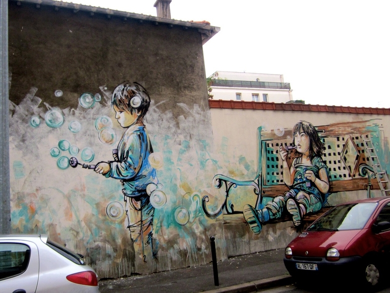 Steetart av Alice Pasquini 