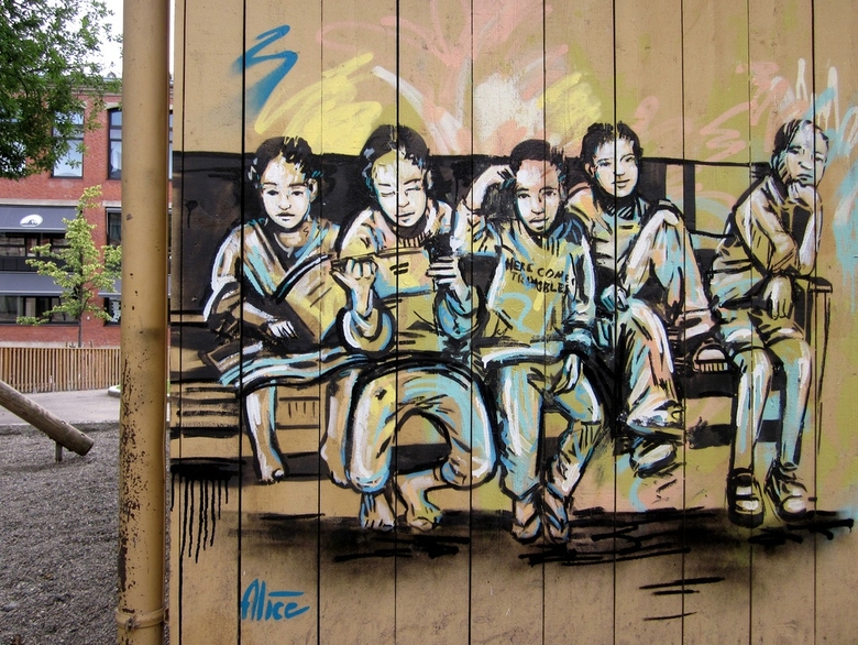 Steetart av Alice Pasquini 