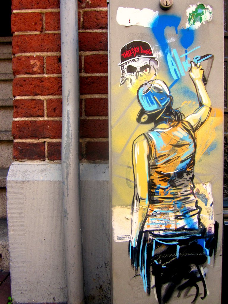 Steetart av Alice Pasquini 