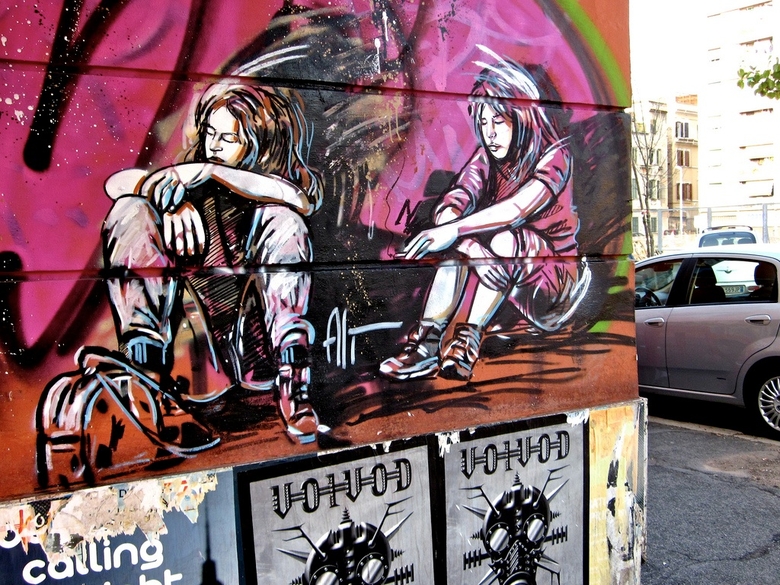 Steetart av Alice Pasquini 