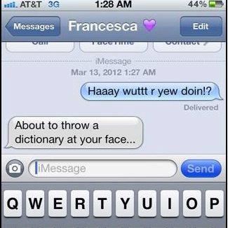SMS från Francesca