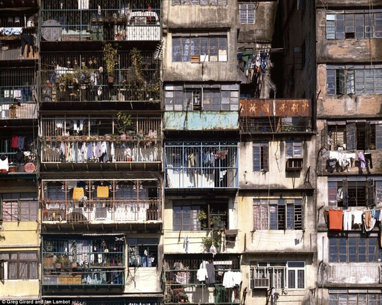 Tätbefolkad stadsdel i Kina