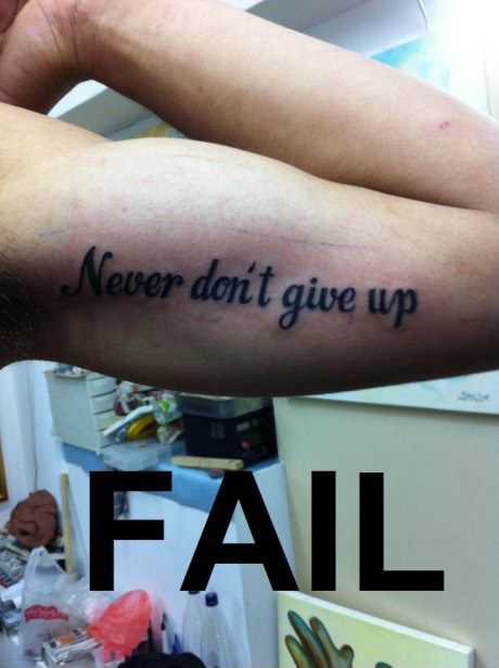 Tatuerings fail!